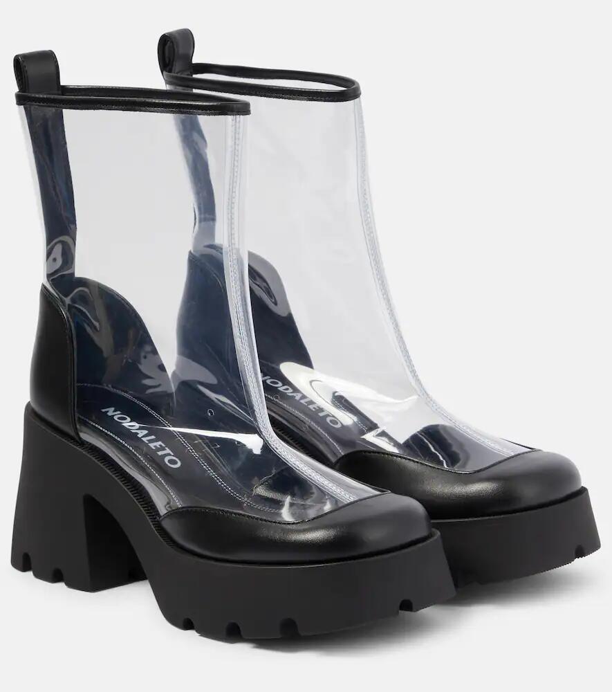 Nodaleto Bulla Rainy leather-trimmed PVC ankle boots Cover