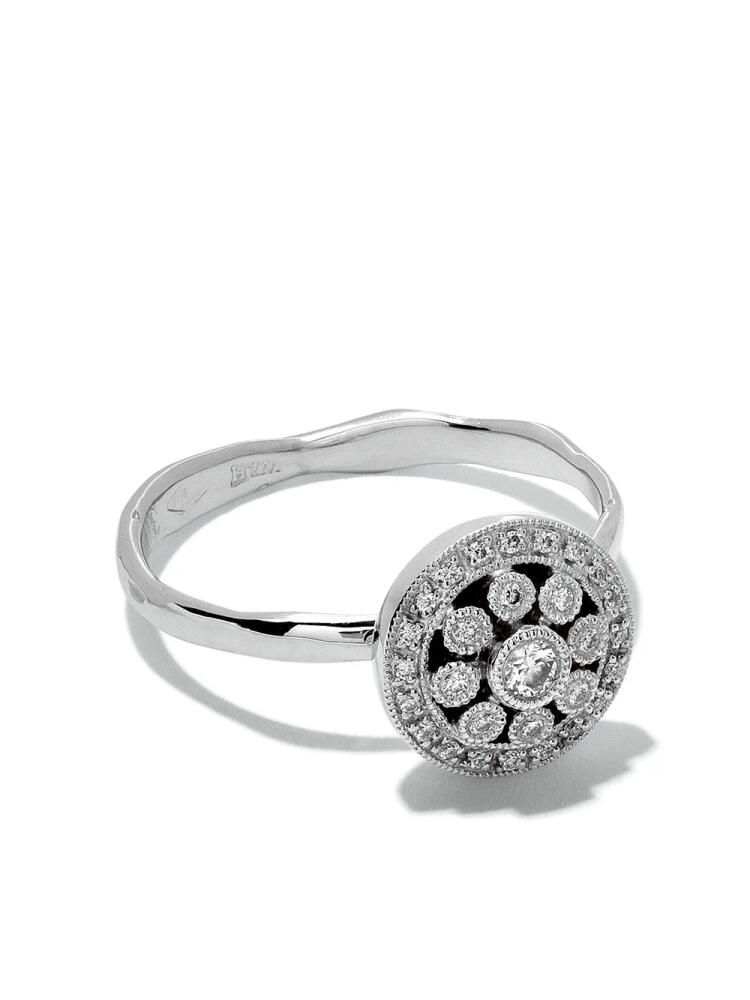 Wouters & Hendrix Gold 18kt white gold Diamond Rosetta ring - Silver Cover