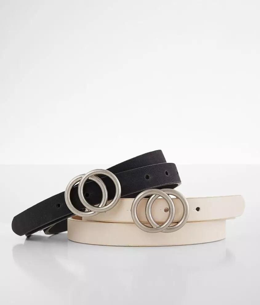 BKE Solid Skinny Belt Set Cover