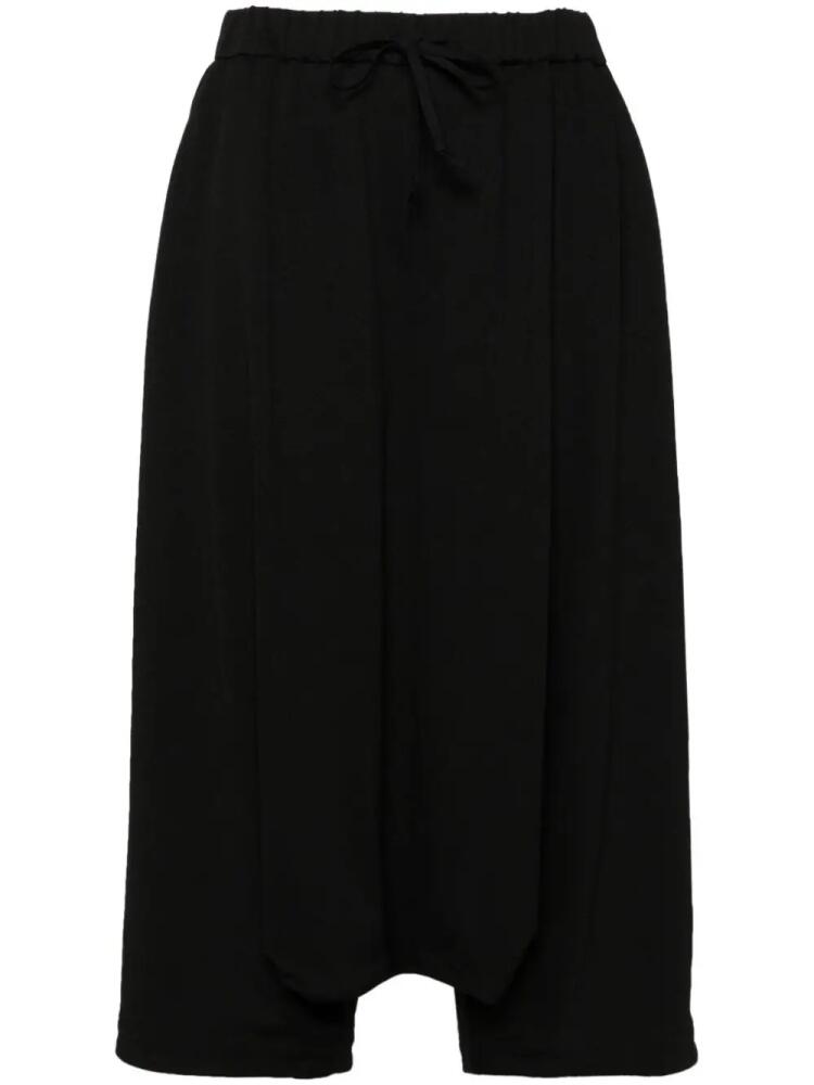 Yohji Yamamoto drop-crotch cropped trousers - Black Cover