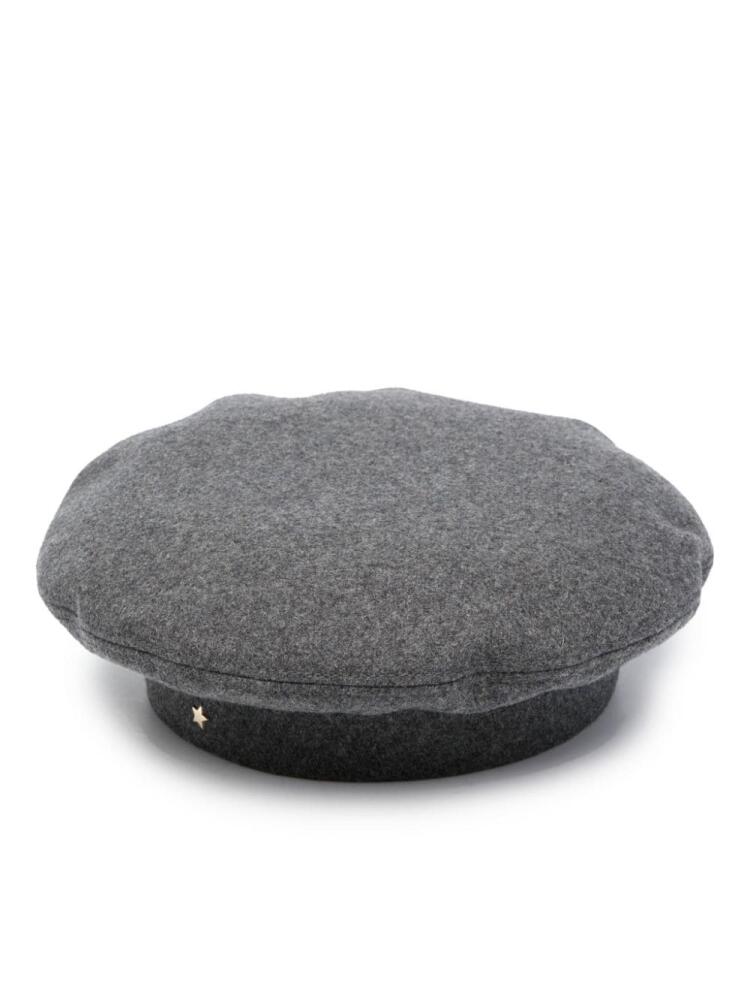 Lorena Antoniazzi star-stud wool beret - Grey Cover