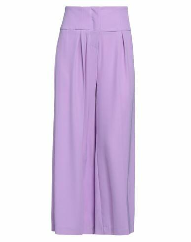 Twenty Easy By Kaos Woman Pants Light purple Polyester, Elastane Cover