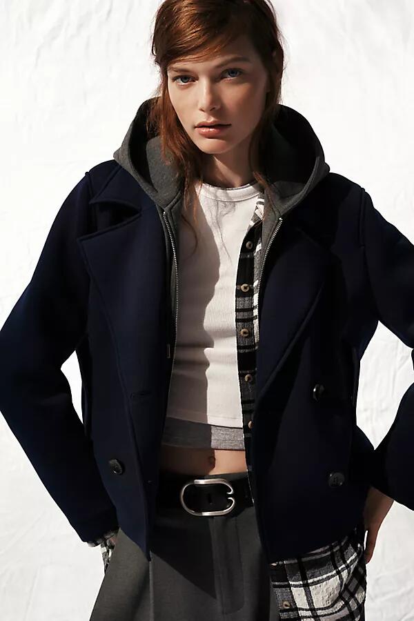 Maeve Twofer Hooded Peacoat Jacket Cover