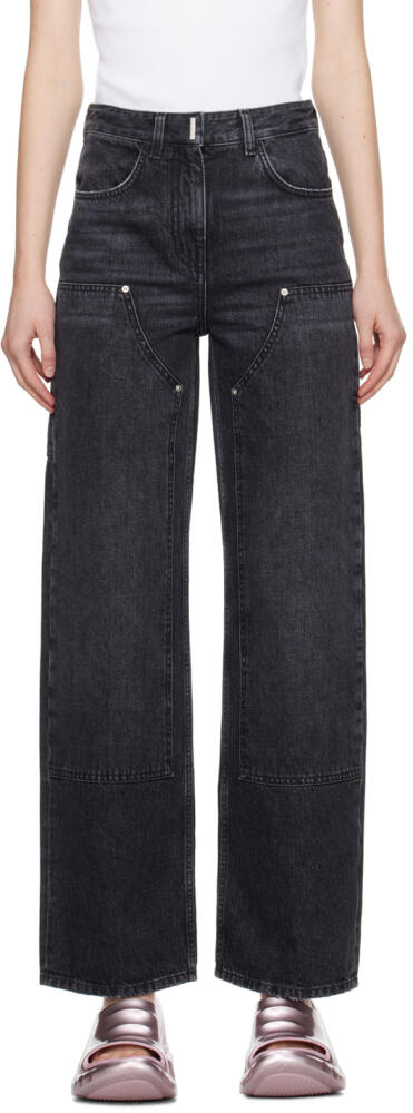 Givenchy Black Reinforced Panel Jeans Cover