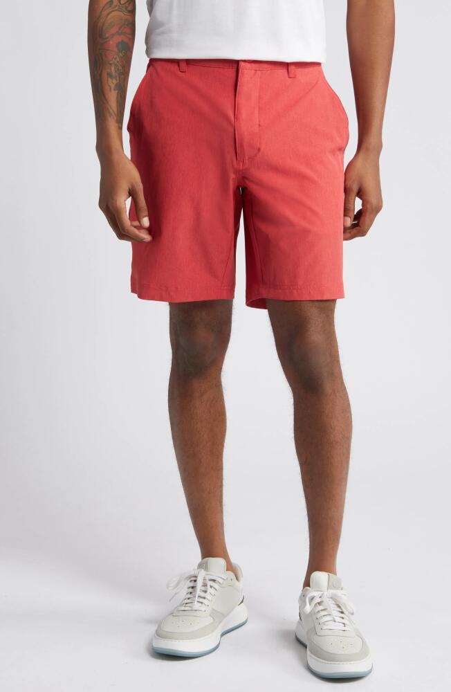 Swannies Sully REPREVE Recycled Polyester Shorts in Red Heather Cover