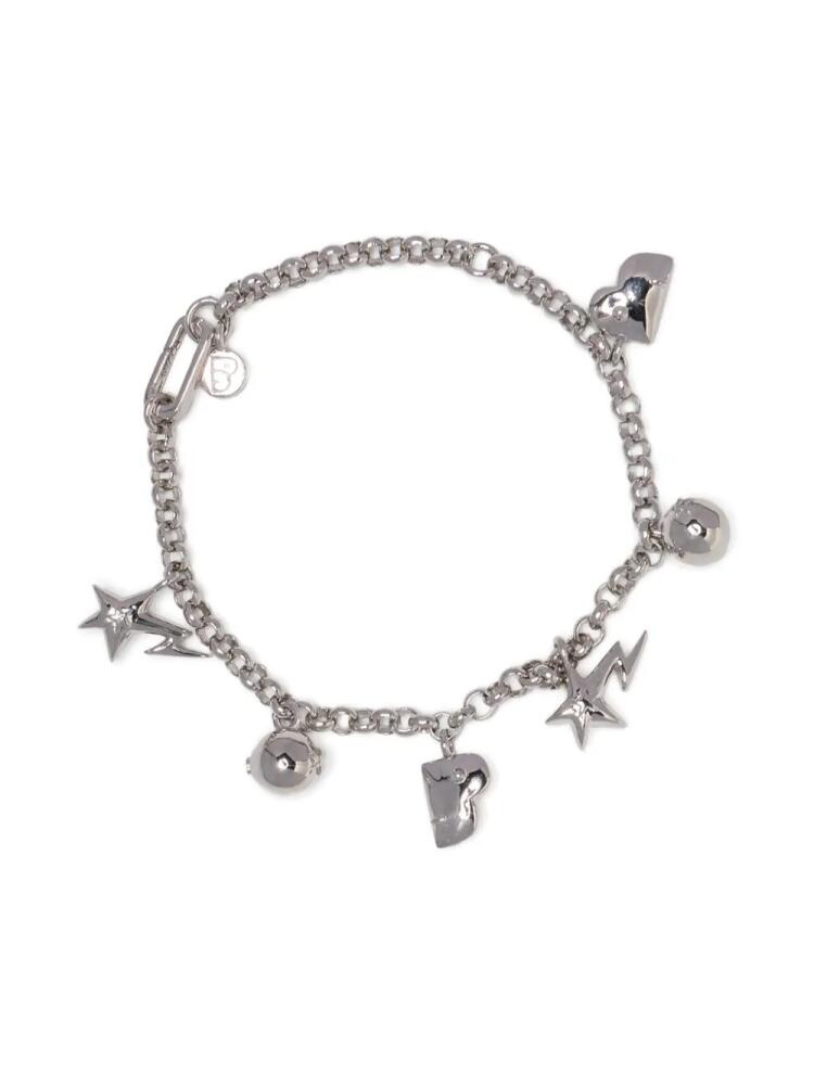 BAPY BY *A BATHING APE® charm-detail silver tone bracelets Cover