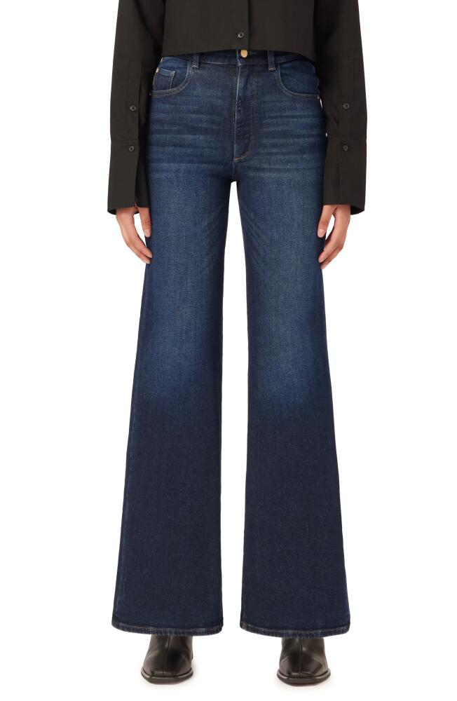 DL1961 Hepburn High Waist Wide Leg Jeans in Mediterranean Cover