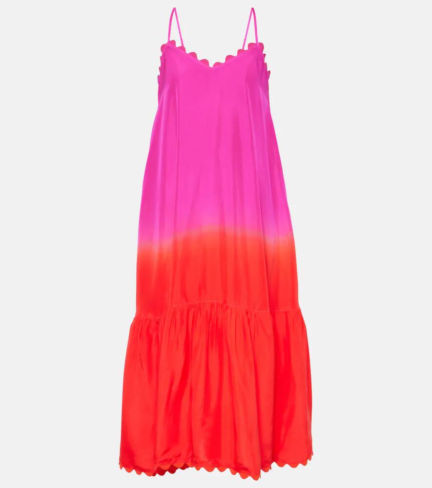 Juliet Dunn Ombré silk midi dress Cover