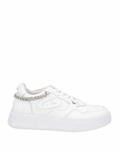 Alberto Guardiani Woman Sneakers White Leather Cover