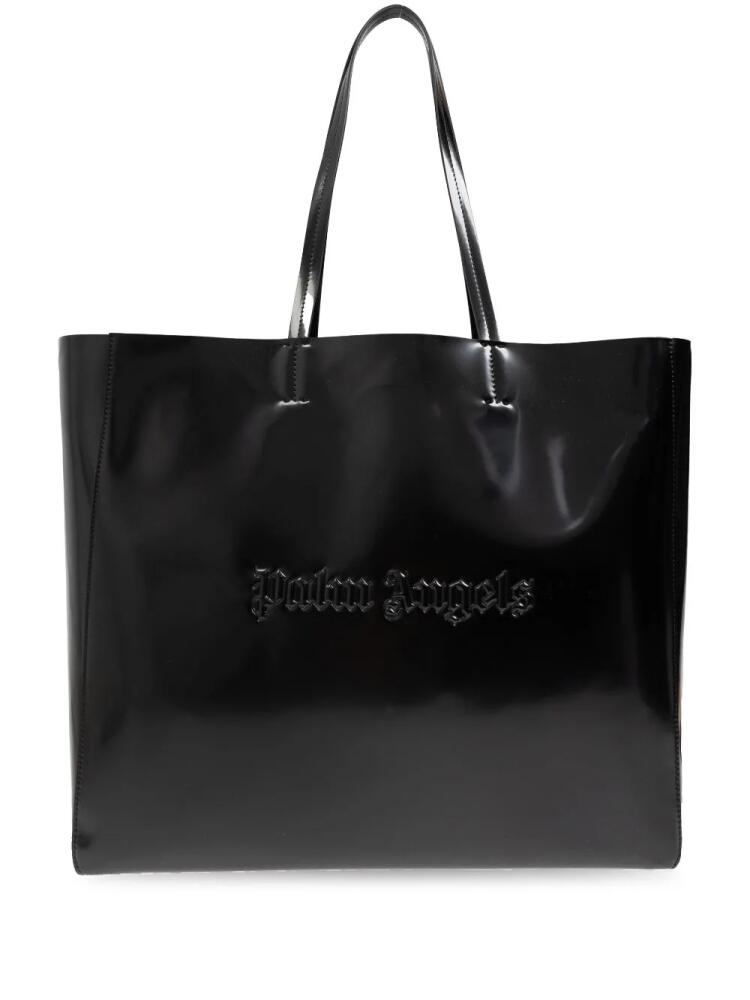 Palm Angels logo-embossed tote bag - Black Cover