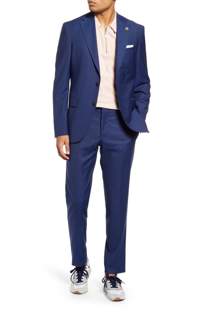 Ted Baker London Ralph Extra Slim Fit Stretch Wool Suit in Blue Cover