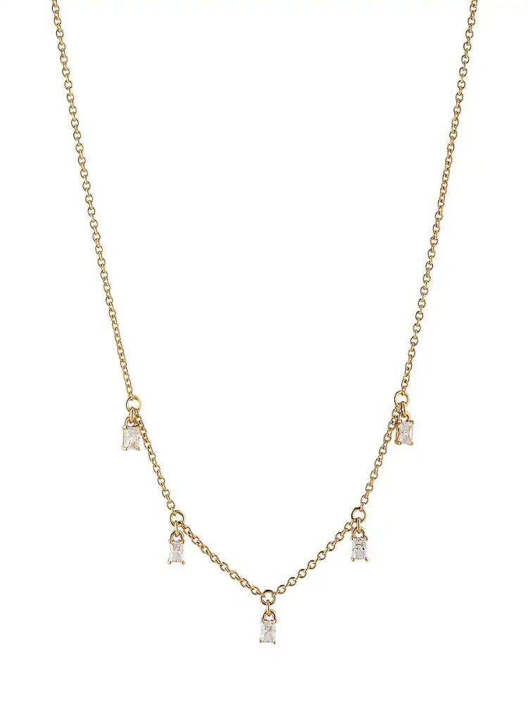 Adriana Orsini Women's Nolita Shaky 18K Goldplated & Cubic Zirconia Station Necklace Cover