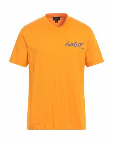 Dunhill Man T-shirt Orange Cotton Cover