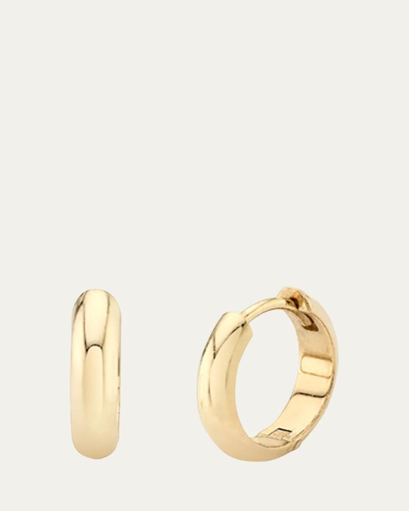 Lizzie Mandler Fine Jewelry 18K Yellow Gold Basic Chubby Huggie Earrings, 10mm Cover