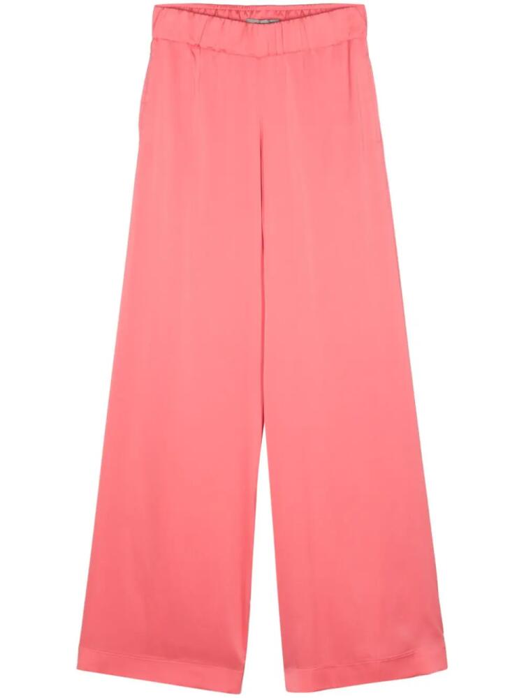 D.Exterior satin wide trousers - Pink Cover