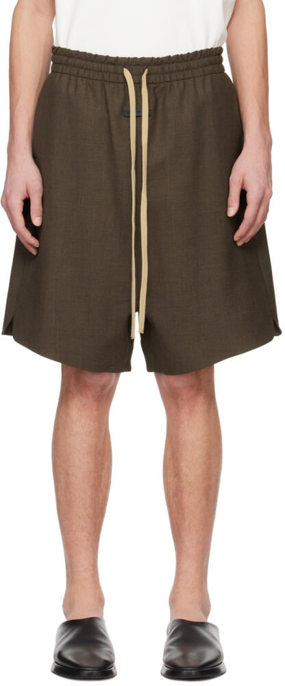 Fear of God Brown Relaxed Shorts Cover