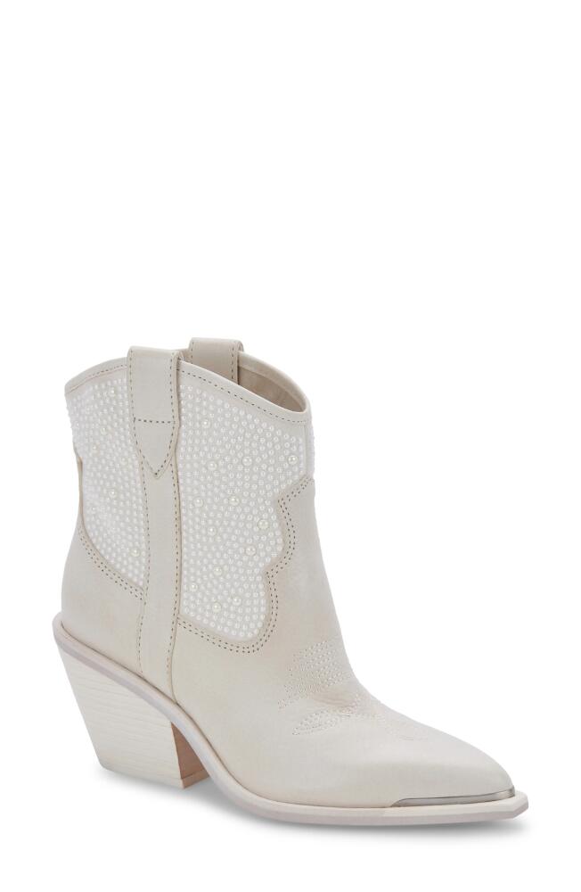 Dolce Vita Nashe Western Bootie in Off White Pearls Cover