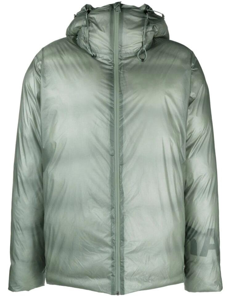 Rains Kevo hooded puffer jacket - Green Cover