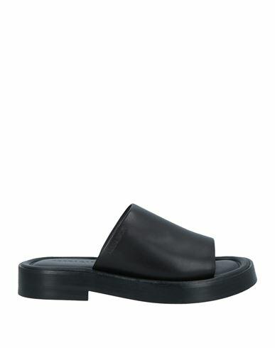 Ferragamo Man Sandals Black Calfskin Cover