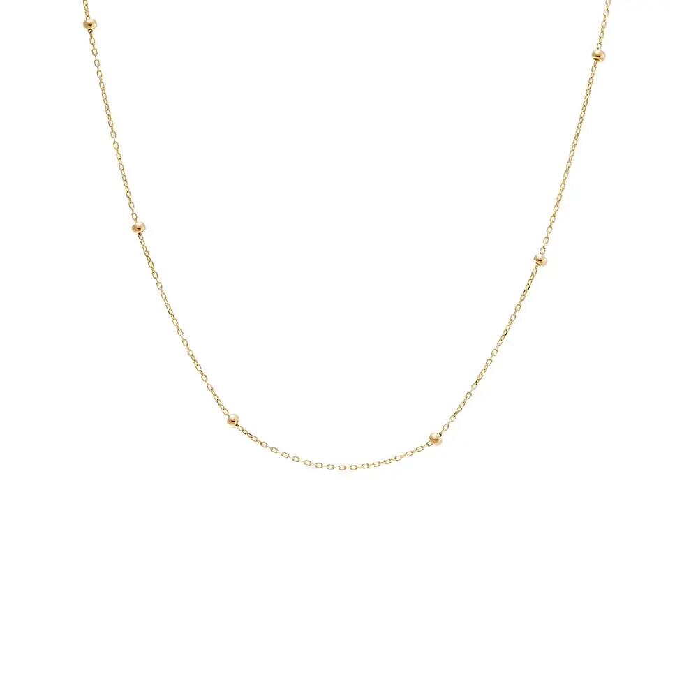 BY ADINA EDEN Solid Ball Chain Necklace 14K in 14K Gold Cover