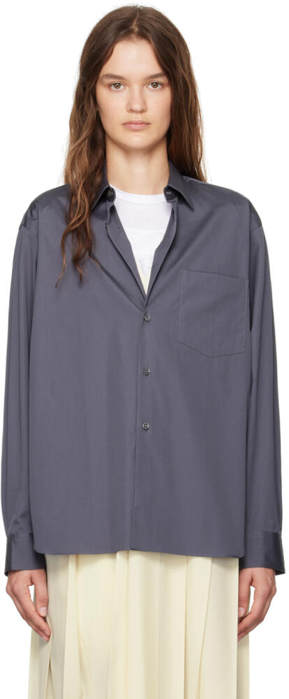 Comme des Garçons Shirt Gray Patch Pocket Shirt Cover