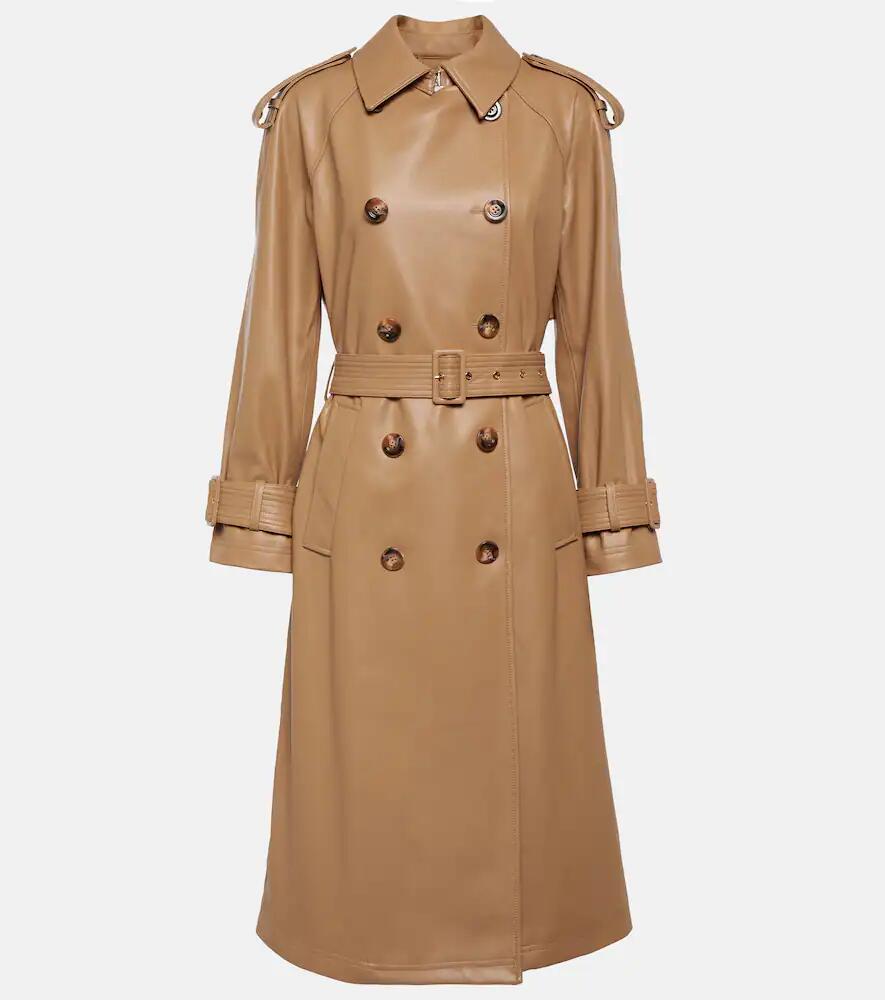 Veronica Beard Conneley faux leather trench coat Cover