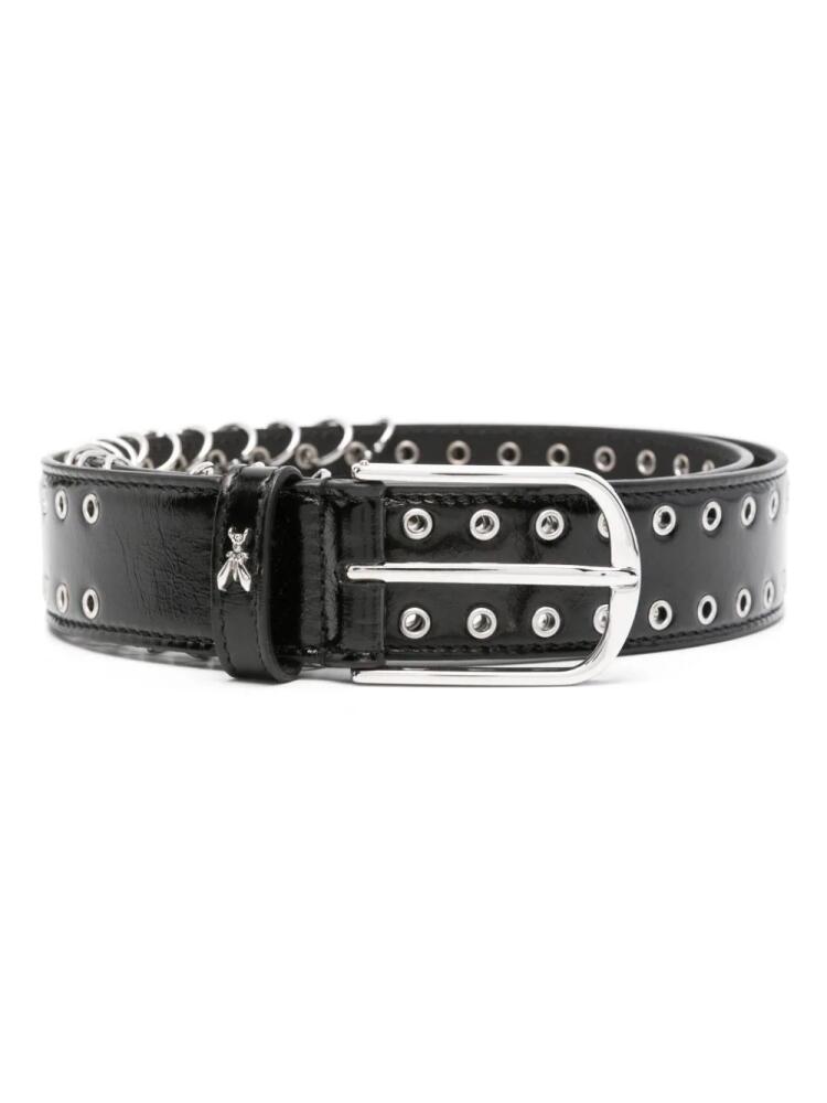 Patrizia Pepe eyelet-embellished belt - Black Cover