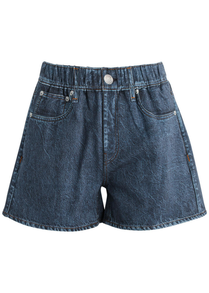 Rag & Bone Miramar Printed Chambray Shorts - Blue Cover