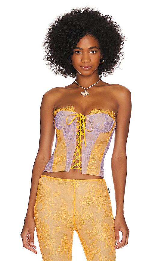 LOBA Carmen Corset in Orange,Lavender Cover