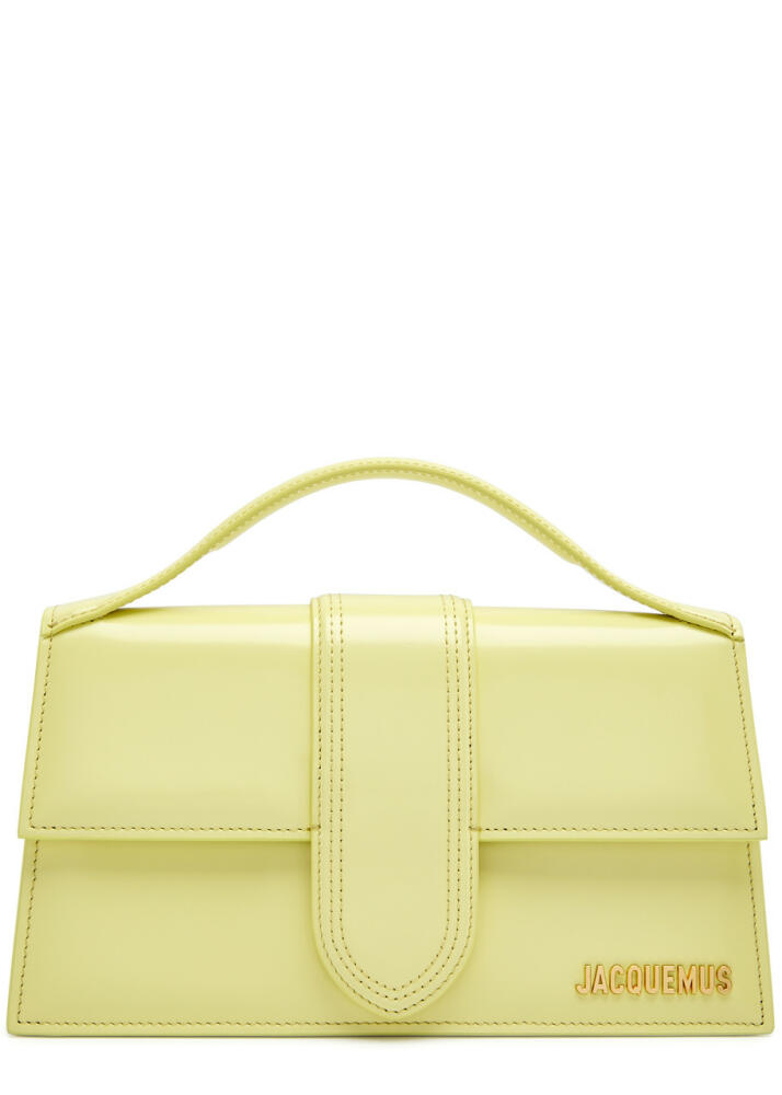 Jacquemus Le Grande Bambino Leather top Handle bag - Yellow Cover