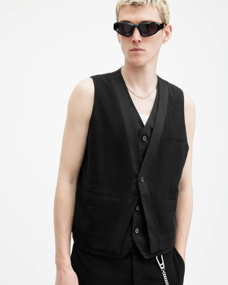 AllSaints Heron Slim Fit Vest Cover