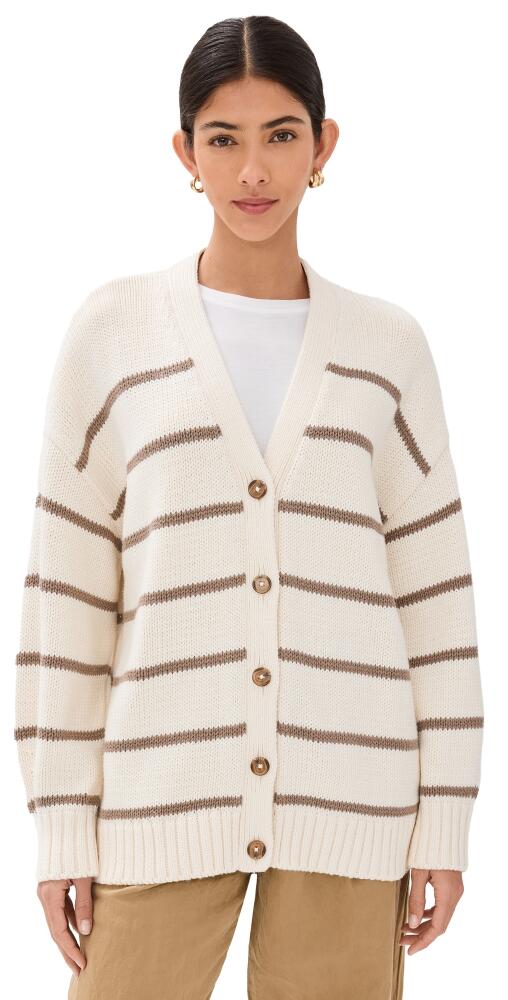 Jenni Kayne Chloe Cardigan Ivory/Taupe Cover