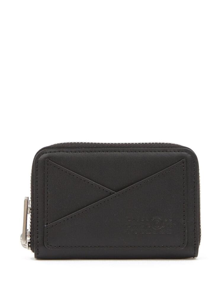 MM6 Maison Margiela numbers-motif leather wallet - Black Cover