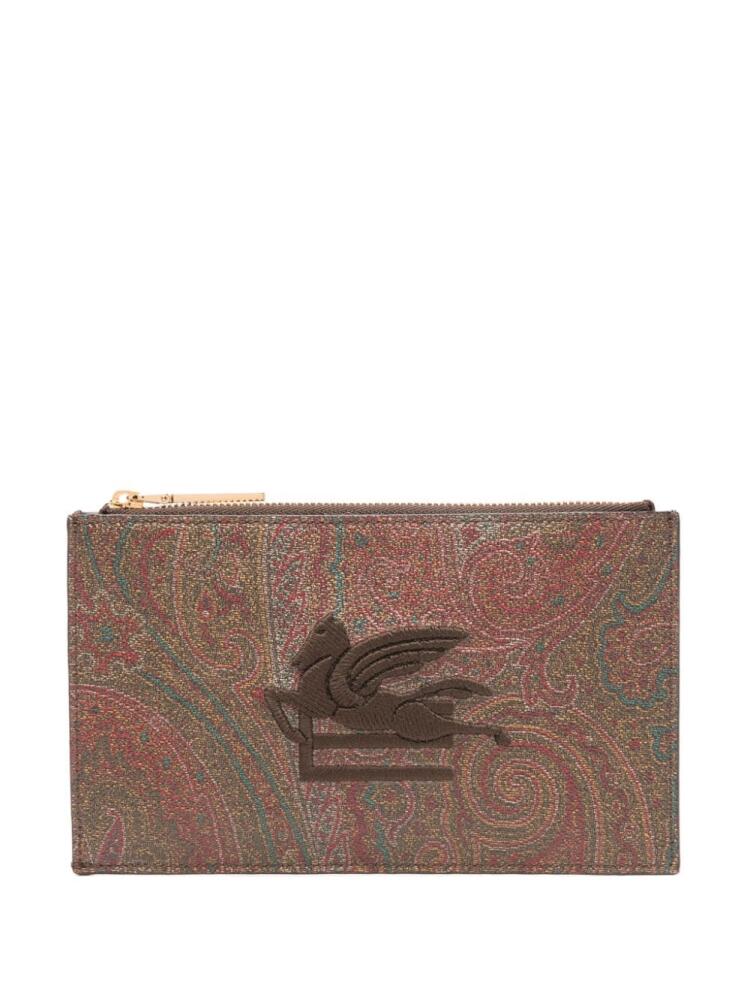 ETRO medium Paisley wallet - Brown Cover