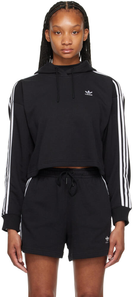 adidas Originals Black Adicolor 3-Stripes Hoodie Cover