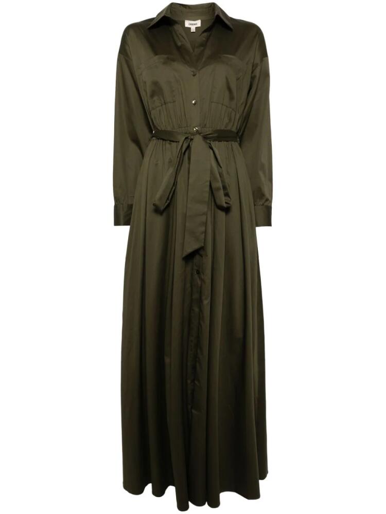 L'Agence Cammi maxi poplin shirtdress - Green Cover