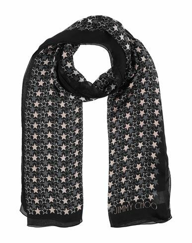 Jimmy Choo Woman Scarf Black Silk Cover