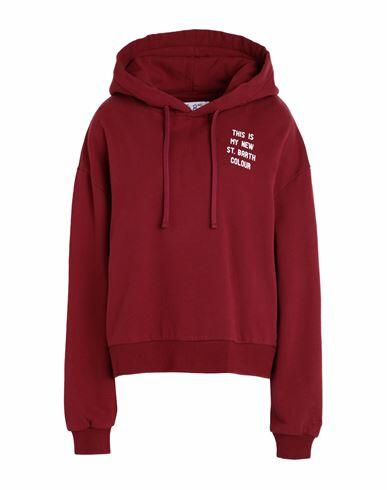 Mc2 Saint Barth Mindy Woman Sweatshirt Burgundy Cotton Cover