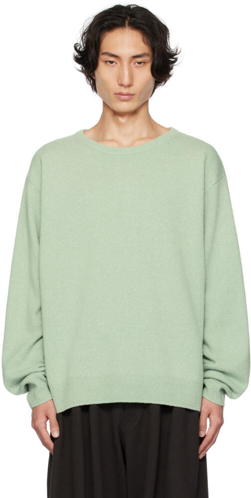 Dries Van Noten Green Crewneck Sweater Cover