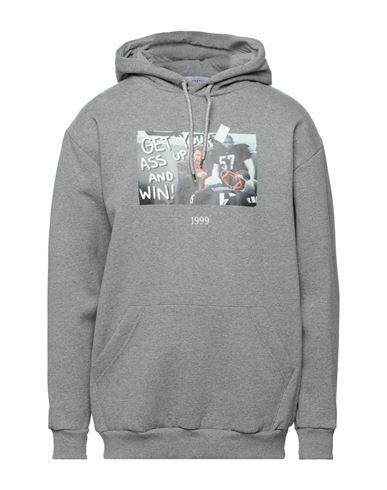 Throwback. Man Sweatshirt Grey Cotton Cover