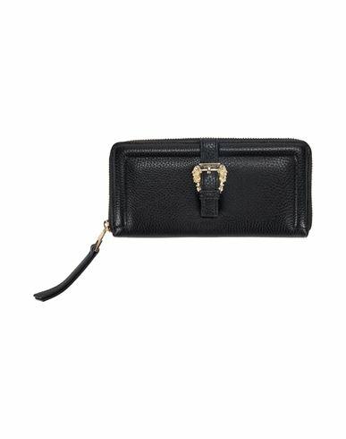 Versace Jeans Couture Woman Wallet Black Polyurethane Cover