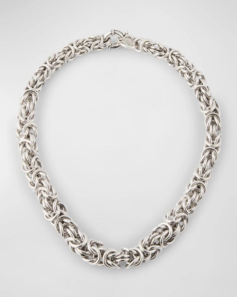 Gas Bijoux Silvertone Chain Necklace Cover