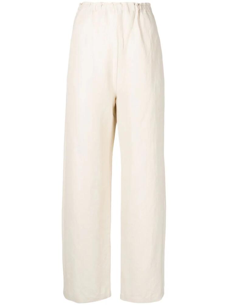 TOTEME elasticated straight trousers - Neutrals Cover