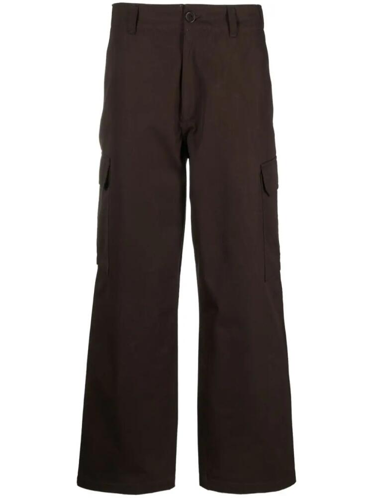 SANDRO straight-leg cargo trousers - Brown Cover