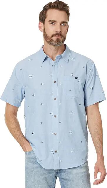 Billabong Sundays Mini Short Sleeve Woven (Smoke Blue) Men's Clothing Cover