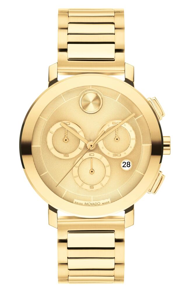 Movado Bold Evolution 2.0 Chronograph Bracelet Watch in Gold Cover