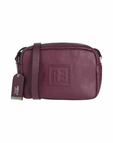 Rǝbelle Woman Cross-body bag Deep purple Cow leather Cover