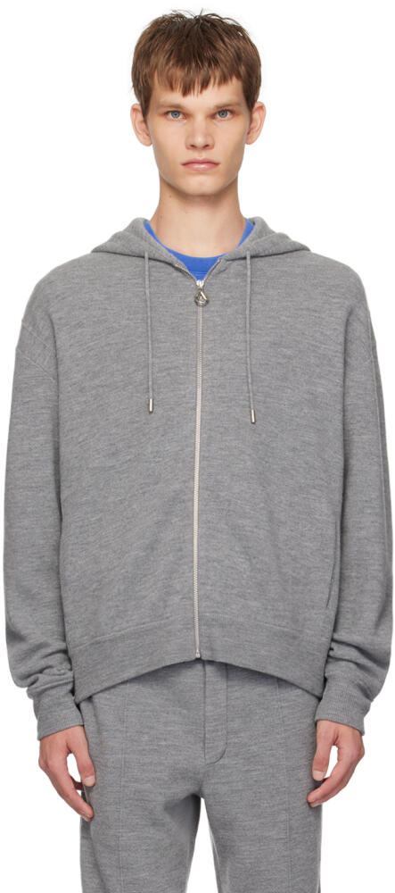 Solid Homme Gray Zip-Up Hoodie Cover