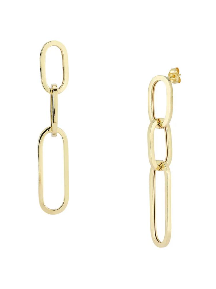 SPHERA MILANO Women's 14K Goldplated Sterling Silver Chain Dangle Earrings Cover