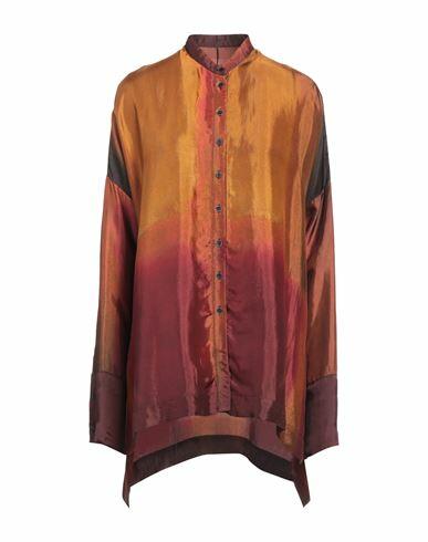 Masnada Woman Shirt Burgundy Viscose Cover